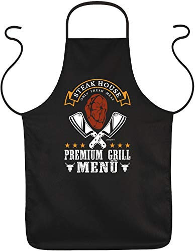 trag-das lustige Fun Grillschürze Steak House - Geschenk Grill Spaß Schürze Kochschürze Küche