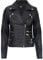 Infinity Leather Damen Retro Schwarz 100% Nappaleder Bikerjacke L