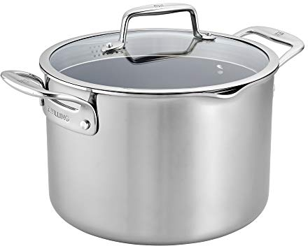 ZWILLING Clad CFX 8-qt Stainless Steel Ceramic Nonstick Stock Pot