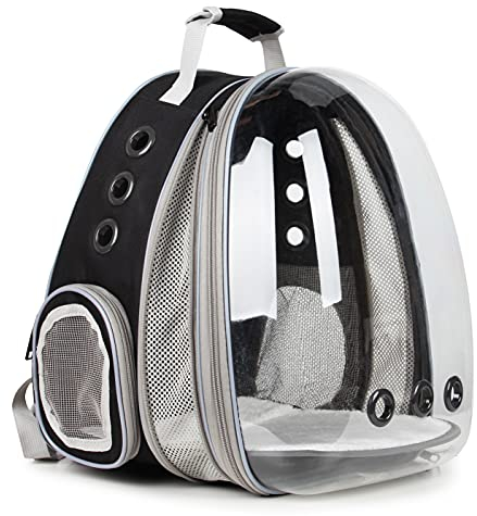 Lollimeow Katzenrucksack, HaustierRucksack für Katzen und Hunde, zugelassen von Fluggesellschaften. Ideal zum Reisen, Wandern, Spazierengehen und für den Outdoor-Einsatz.