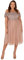 Maya Deluxe Damen Maya Deluxe Bardot Embellished Midi Bridesmaid Dress, Taupe Blush, Gr. 38 EU