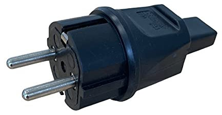 ELTECPLAN PVC Stecker für Illukabel für Illuminationskabel Flachkabel Partykette