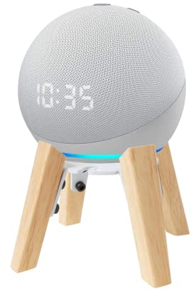 Shinar Spikes per altoparlanti Staffe per altoparlanti compatibili per supporti per altoparlanti-HomePod Mini e Dot 4/5 generazione staffa per montaggio da scrivania regolabile (Dot 4 bianco)