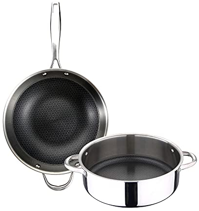 Set di padelle Masterpro Cookware Hi-Tech 3 alluminio (2 pz)