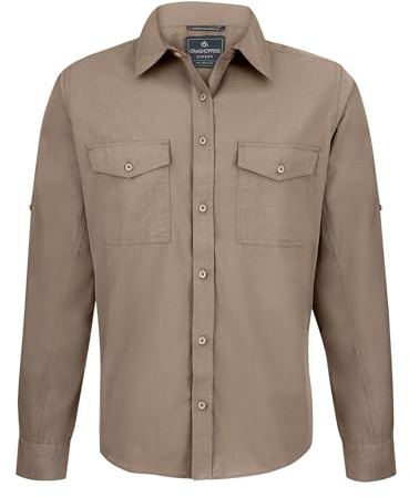 Craghoppers Men's Expert Kiwi Long Sleeved Shirt Button Down Shirt (Pack of 1)