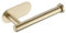 Gold Colour Toilet Roll Holder | 3m Strong Self Adhesive Brushed Brass Effect Steel Toilet Paper Holder | Stick On/No Drilling Required | Strong Loo Roll Tissue Holder Stand, Modern & Clean