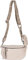 styleBREAKER Damen Halbmond Crossbody Schultertaschen Set 2-Teilig, Schultergurt mit Zick-Zack Rauten Muster 02012396, Farbe:Beige