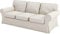 HomeTown Market Strapazierfähiger Sofabezug Ersatz kompatibel für IKEA Ektorp Sofa Cover. Slipcover nur. Sofa Nicht inbegriffen. (Polyester 3-sitzer Beige)