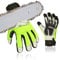 Vgo... 1Paar Kettensägenhandschuhe Herren aus Rindsleder,12-Schicht Kettensägenschutz, Sicherheit-Arbeitshandschuhe, Mechanikerhandschuhe (CA9760CS)