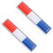 GOOHOCHY Autocollant Métal Drapeau Français 2 Pièces Décoration De Voiture en Alliage De Zinc 3D Autocollants Polyvalents pour Voitures Camping-Cars Et Bateaux
