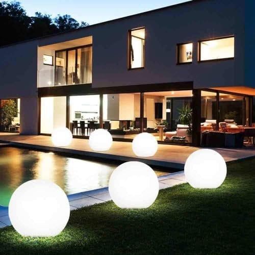 Kovalmax® Lampada sfera da terra interno esterno illuminazione giardino palla 40 cm ip65