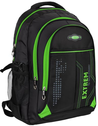 EAAKIE Rucksack Damen Herren Sport Schulrucksack Freizeit Reise Wandern Arbeit Backpack (GRÜN)