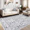 Enyhom Boho Großer Teppich, 183 x 274cm rutschfest Waschbar Mandala Bodenteppich Hochwertiger Weich Wohnzimmerteppich Moderner Robuste Kurzflor Flächenteppiche für Schlafzimmer Küche Esszimmer