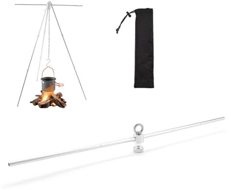 Outdoor Camping Tripod - Barbecue Tripod Hanger,Aluminum Alloy Portable, Barbecue Camping Tripod, Camping Tripod Hanger For Pots And Pans