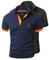 GLESTORE Poloshirt Männer Hemd Herren T-Shirts Polo Shirts Männer Sommer Poloshirt 2er-Pack Marinegrau L