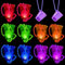 Joycabin 10 Stück LED Schnapsglas mit Kette, Leuchtende Partybecher zum Umhängen, LED Schnapsglas Halskette, JGA Becher für Karneval Bachelorette Party Braut Dekoration