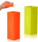 PEUTIER 2pcs Silicone Pet Hair Brushes, Convenient Block Roller Cleaner Reusable Pet Hair Carpet Brush Portable Carpet Cleaner Roller for Furnishings Sofa Carpets Couch Bedding (Yellow & Orange)