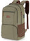 Tzowla Sac a Dos Ordinateur Portable College en Toile pour Homme et Femme,Sac à dos Vintage Voyage avec Port de USB/Type-C,Sac a Dos Randonnée Décontracté pour PC Portable de 15,6 Pouces-Vert