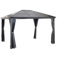 DIGIPLASTICS Ezooza Pavillon aus Aluminium und Abdeckung aus widerstandsfähigem Polycarbonat Verona, 10 x 14 Zoll, 298 x 423 x 261 cm