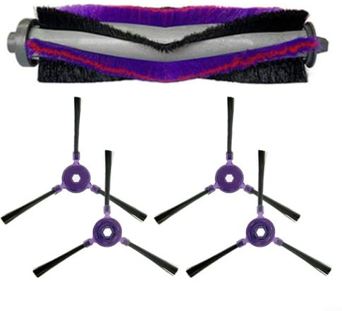 WIIYENA Brosse principale latérale de rechange pour aspirateur robot Samsung VR05R5050WK POWERbotE avec 1 brosse rouleau principale, 4 brosses latérales