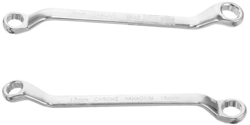 LIFKICH 2 pezzi Cricchetto Doppia Estremità Chiave Rullino Acciaio Resistente Attrezzo Versatile per Riparazioni Auto e Manutenzione