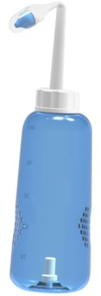EPIGEIST Nasenspülflasche 500ml aus Kunststoff mit Wasserflusskontrolle und Knopf Bedienung für Erwachsene und Kinder Nasenreinigung