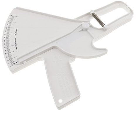 Skin Fold medición, incluye Tester Slim Guide Medida grasa corporal 0 de 80 mm