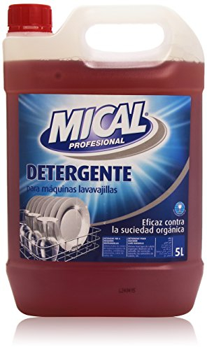 Mical Profesional - Detergente para máquinas lavavajillas - Eficaz contra la suciedad orgánica - 5 l
