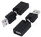 CERRXIAN 2 Stück USB 2.0 Typ A Stecker auf Typ A Buchse drehbarer und schwenkbarer Adapter, 360 Grad drehbar, rechtwinklig verstellbar