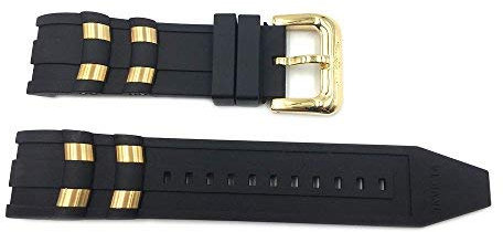 Invicta Original Pro Diver 26 mm schwarzes Uhrenarmband für Modell 6981, 6983, 6985, 6995, Schwarz, 26 mm, Taucher, 26 mm