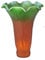 Traditional Amber/Green Tiffany Style Lily Glass Replacement Light Shade