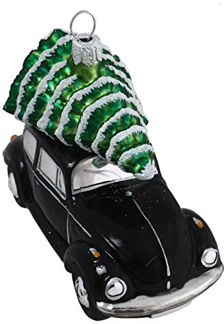 HAMBURGER WEIHNACHTSKONTOR® - Christbaumschmuck - VW Beetle schwarz Official Licensed Produkt