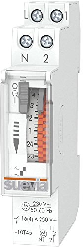 Suevia Dino One RD Hutschienen-Zeitschaltuhr analog 230 V/AC 16 (4) A/250 V
