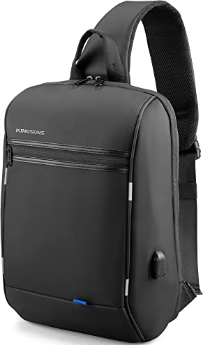 Sac à Dos pour Ordinateur Portable, KingSons Business Voyage Sac d'ordinateur avec Port de Chargement USB Antivol résistant à l'eau pour Ordinateur Portable 39,6 cm 13IN