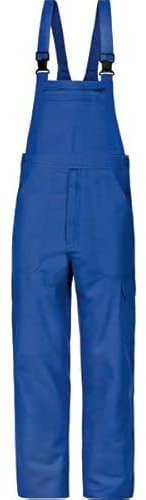 Wellwork - Basic Cargo-Latzhose Arbeitslatzhose Arbeitshose Kornblau 100% Baumwolle Gr.42-68/24-30/90-110 (26, Kornblau)