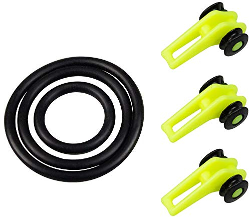 FTM Hakenhalter 3er Set - Halterung für Angelhaken, Hakenbefestigung für Spoons & Wobbler, Hakenhalterung für Haken zum Angeln