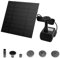 UISEBRT Wasserpumpe Solar 1.8W - Solarpumpe Teichpumpe Springbrunnen für Miniteich, Garten