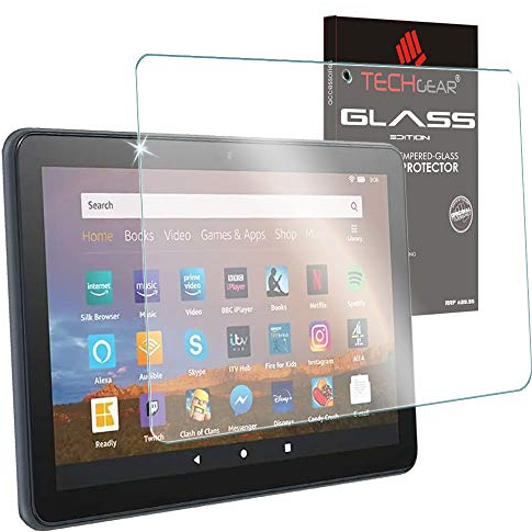 TECHGEAR Antireflejo Protector de Pantalla para Amazon Fire HD 8 2020, 2022 / HD 8 Plus (11/10a Generación) - Edición Mate Vidrio Templado [Dureza 9H] [Resistente a los arañazos] [Sin Burbuja]