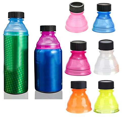 Bogoro Soda Getränkedose Deckel, 6 Stück Staubdicht Dosenverschluss Farbe gemischt wiederverwendbar Snap auf Pop kann konvertieren Soda Savers Flaschenverschlüsse für Cool Coke Drink Deckel