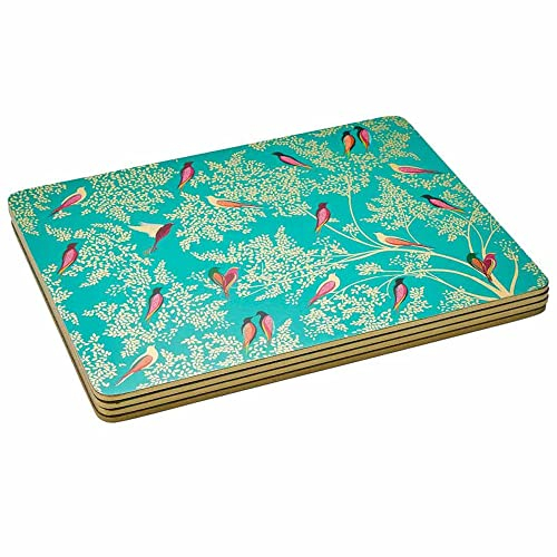 Portmeirion Pimpernel Sara Miller Chelsea Green Birds Place mats Set of 4