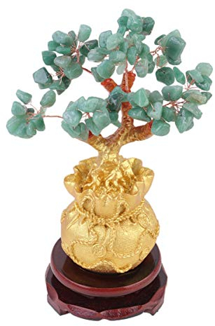 Garneck Kristall-geldbaum Im Bonsai-Stil Geldbeutel-Design Dekoration Für Zuhause Und Büro Aus Natürlichem Kristallstein Gefertigt Kreativer Und Moderner Baumschmuck