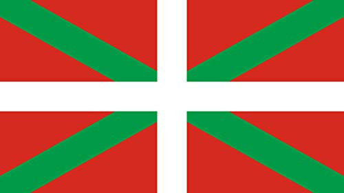 Euskal Txapela - Drapeau Basque - Adoptez Une Ambiance Basque ou Sein de Votre intérieur et extérieur - Idéal pour Les férias - Œillets Fixation - Dimensions 60 x 90 cm -100% Polyester