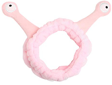 kdjsic Frauen waschen Gesicht Plüsch Stirnband Lustige Cartoon Schnecke Antenne Augen Elastisches Haarband Süßigkeiten Farbe Make-up Turban Bandana