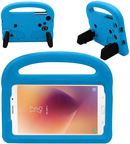 QiuKui Tab Funda para Samsung Galaxy Tab A A6 7.0 Pulgadas, Funda de Silicona a Prueba de Golpes para niños para Samsung Galaxy Tab A A6 7.0 Pulgadas 2016 SM-T280 SM-T285 (Color : Azul)