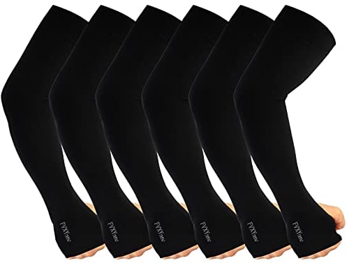 FVXYnnv 6 Paar Ärmlinge Kühlung UV-Schutz Damen Herren Arm Sleeves Cooling Ärmel Armstulpen mit Daumenloch für Laufen Radsport Golf Radfahren
