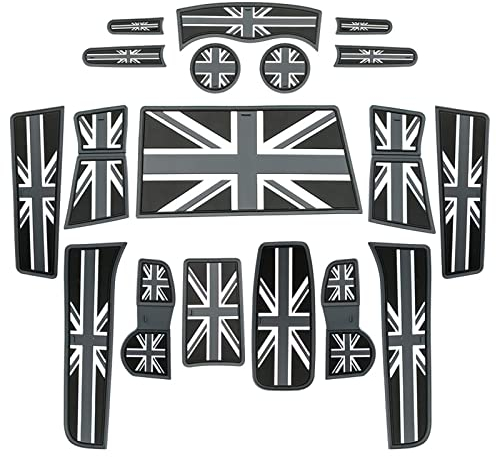 CHFXFL for Mini Cooper R56 R60 F56 F55 F54 F60 Cup Coaster Water Coaster Door Groove Mat Cup Holder Decoration Accessories Countryman Car Cup Holder Anti-Skid Storage Mat