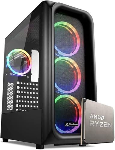 EMCA4 Computer Gaming PC Ryzen 5 5500 - RTX 3060 12GB - M.2 512GB nvme - Ram 16GB - B450 - ARGB - Windows 11