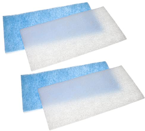 vhbw 4x Filter Ersatz für WilTec 34031 für Absauganlage - Ersatzfilter, Weiß, Hellblau