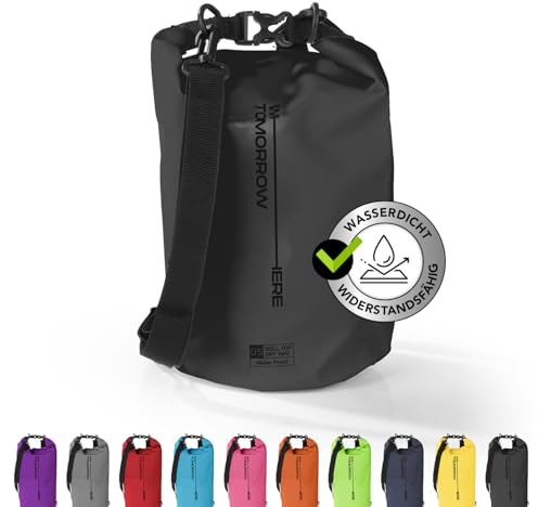 #DoYourSports Dry Bag Tasche 20L schwarz | Wasserdichter Rucksack | Wasserfester Beutel & Packsack | Drybag ideal für Boot, Kajak, Angeln und Camping