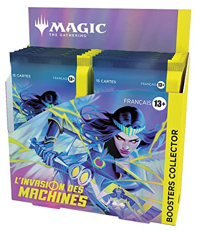 Magic: The Gathering Caja de Refuerzos coleccionista La invasión de Las máquinas, 12 Refuerzos (versión en francés)